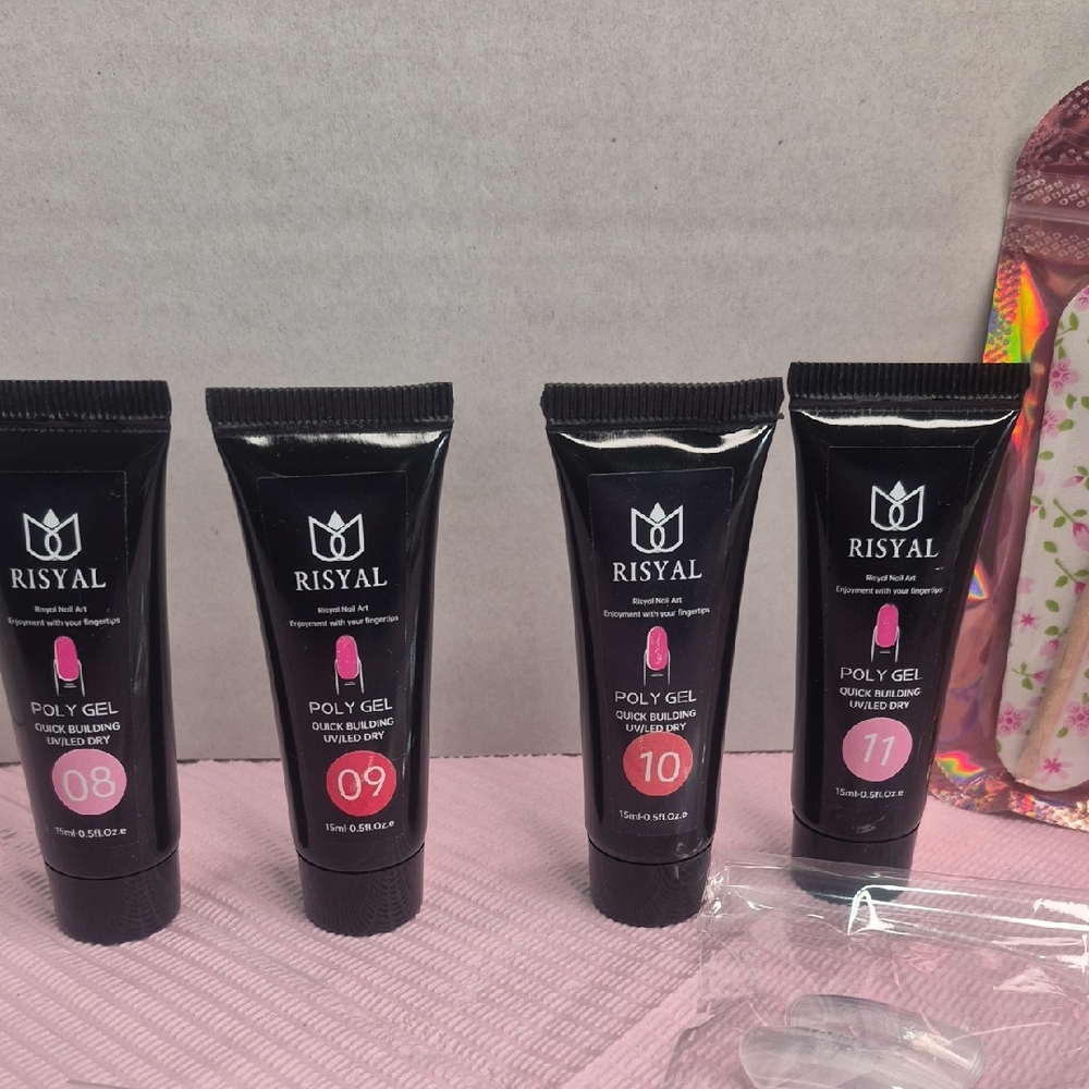 🚨Pink Poly Gel Builder Set - Shades 08 09 10 11 (Kit #2)